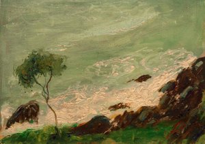 Tree by the Sea at Rapallo by August Macke